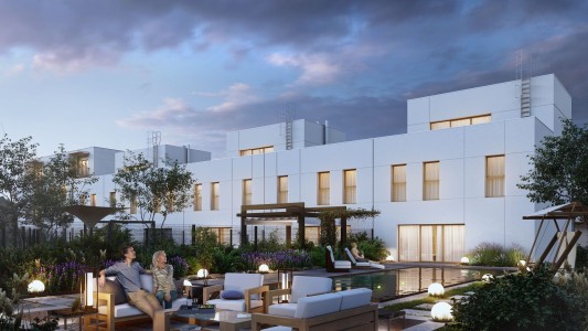 Wizualizacja wieczorna ogrodu Wizualizacja wieczorna ogrodu